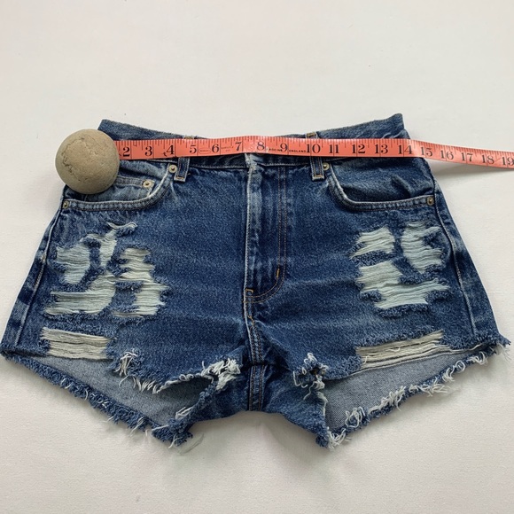 EXPRESS Waist 29-30 Medium Hand-Distressed 52RE - Picture 4 of 10